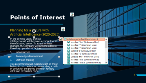 PowerPoint Proofreading Example (After Editing)