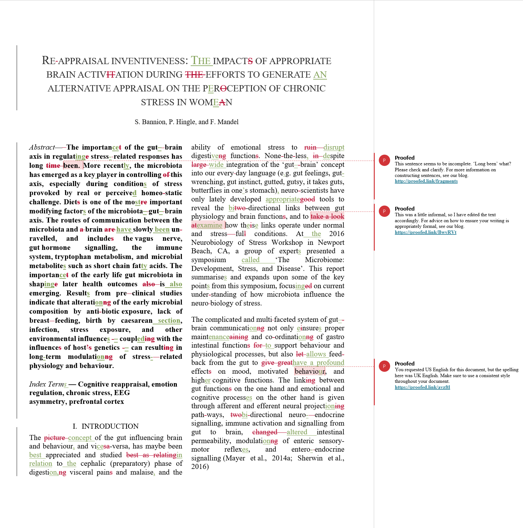 Research Paper Proofreading Example (After Editing)