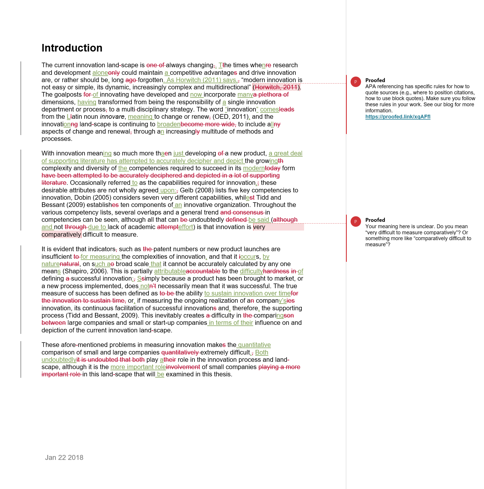 Thesis Proofreading Example (After Editing)