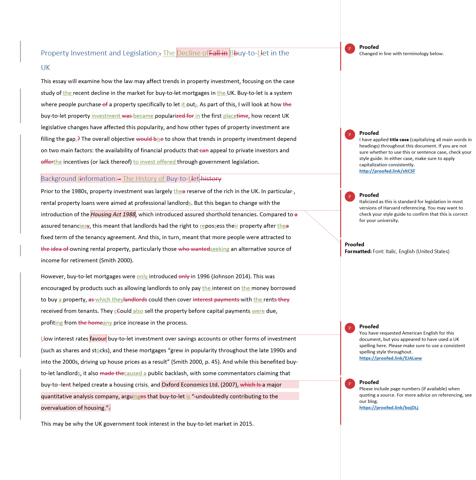 Accounting And Finance Proofreading Example (After Editing)