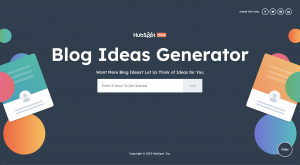 Hubspot Blog Ideas