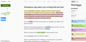 Hemingway App makes your writing bold and clear.