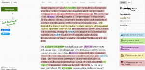 Hemingway editor sample.